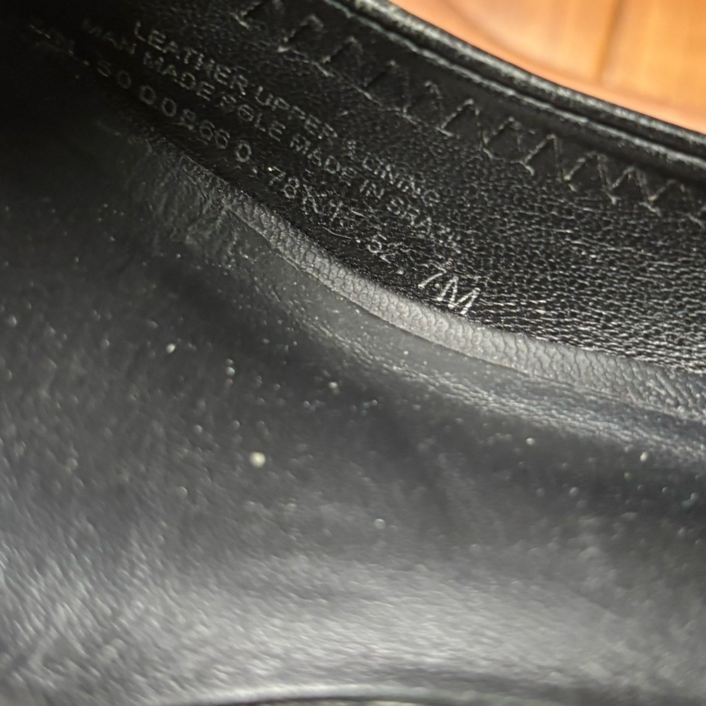 Tory Burch vintage Black Wedges with Gold Accent - Picture 6 of 7